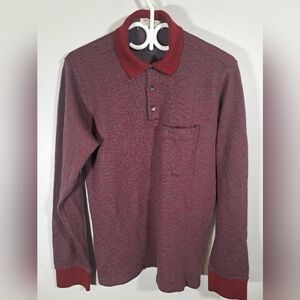 Nina Ricci Burgundy 100% Wool Long Sleeve Medium